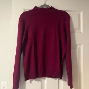 Charter Club Rich Burgundy Turtleneck Sweater